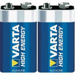 Varta LONGLIFE Power 9V Bli 2 9 V Block-Batterie Alkali-Mangan 580 mAh 9 V 2 St.