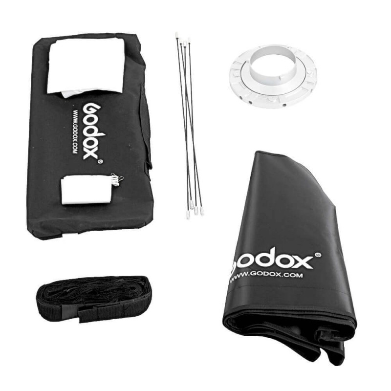 Godox SB-FW80120 Softbox 80x120 cm mit Grid Schwarz