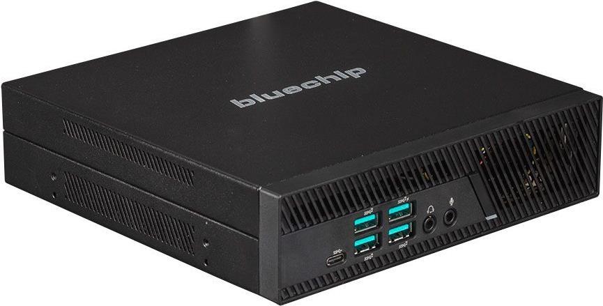bluechip BUSINESSline S3157 - Mini-PC - Core i5 11400 / 2,6 GHz - RAM 8GB - SSD 250GB - NVMe - UHD Graphics 730 - GigE, Bluetooth 5,2 - WLAN: 802,11a/b/g/n/ac/ax, Bluetooth 5,2 - Win 10 Pro 64-Bit - Monitor: keiner - Schwarz - BTO (556270)