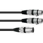 Omnitronic 30225210 Audio-Kabel 1,5 m XLR (3-pin) 2 x XLR (3-pin) Schwarz (30225210)