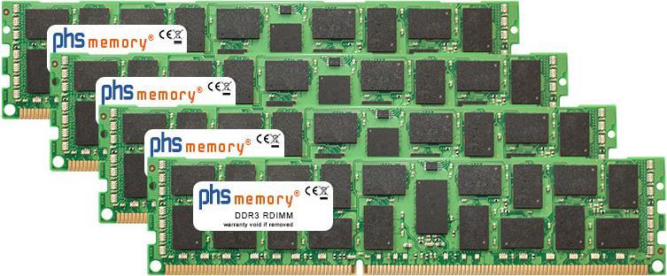 PHS-memory 64GB (4x16GB) Kit RAM Speicher für Fujitsu Sparc Enterprise M10-4S Server 1BB DDR3 RDIMM 1600MHz PC3-12800R (SP159446)