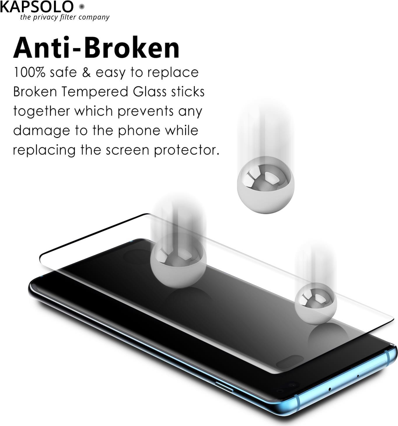 KAPSOLO Displayschutzglas 3D schutzglas für Huawei P40 Lite KAPSOLO Displayschutzglas, vollflächiges