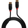 Lindy - DisplayPort-Kabel - DisplayPort (M) bis DisplayPort (M) - DisplayPort 1,4 - 7,5m - rund, aktiv, unterstützt 8K 60 Hz (7680 x 4320), unterstützt 4K 144 Hz (4096 x 2160) - Schwarz (41168)
