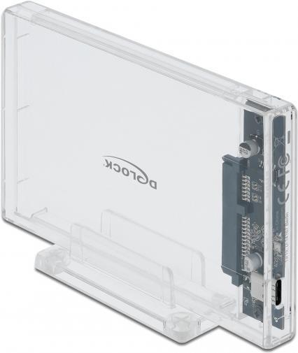 DeLOCK External Enclosure for 2.5" SATA HDD / SSD with USB Type-C (42621)