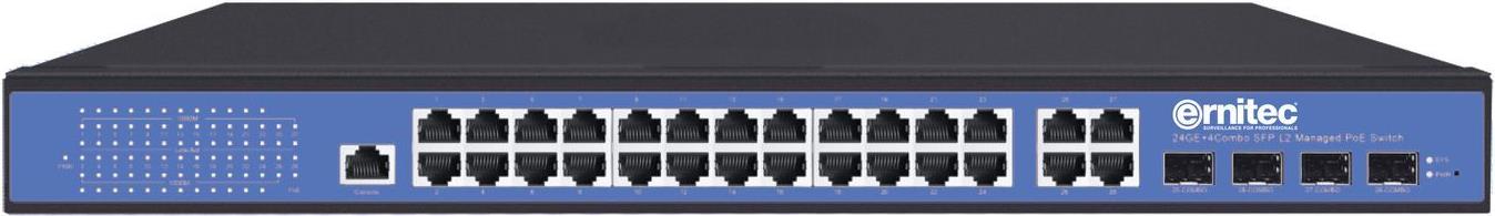Ernitec ELECTRA-248/4. Switch-Typ: Managed. Basic Switching RJ-45 Ethernet Ports-Typ: Gigabit Ethernet (10/100/1000), Anzahl der basisschaltenden RJ-45 Ethernet Ports: 48. Netzstandard: IEEE 802.3. Power over Ethernet (PoE) (ELECTRA-248/4)