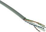 ACT Cat 6 F/UTP solid installation cable, PVC, CPR euroclass ECA, 24AWG, grey 500 meter C6 F/UTP SOLID PVC ECA GY 500M (FS6005)