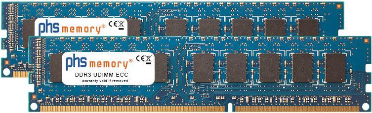 PHS-memory 16GB (2x8GB) Kit RAM Speicher für QNAP TS-EC2480U-i3-8G-R2 DDR3 UDIMM ECC 1600MHz PC3-12800E (SP153509)