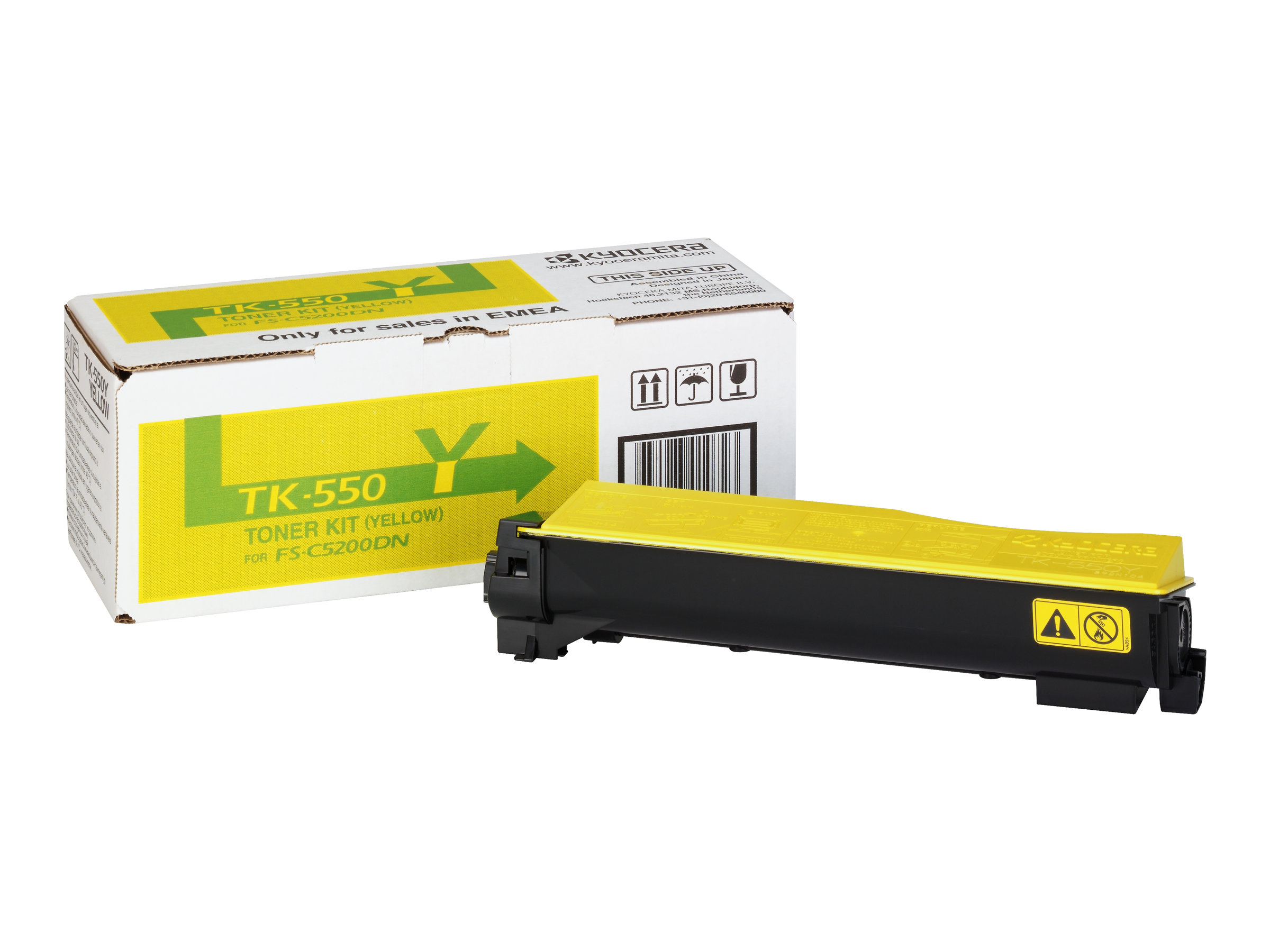 Kyocera TK 550Y Original Tonerpatrone 6000 Seiten Gelb