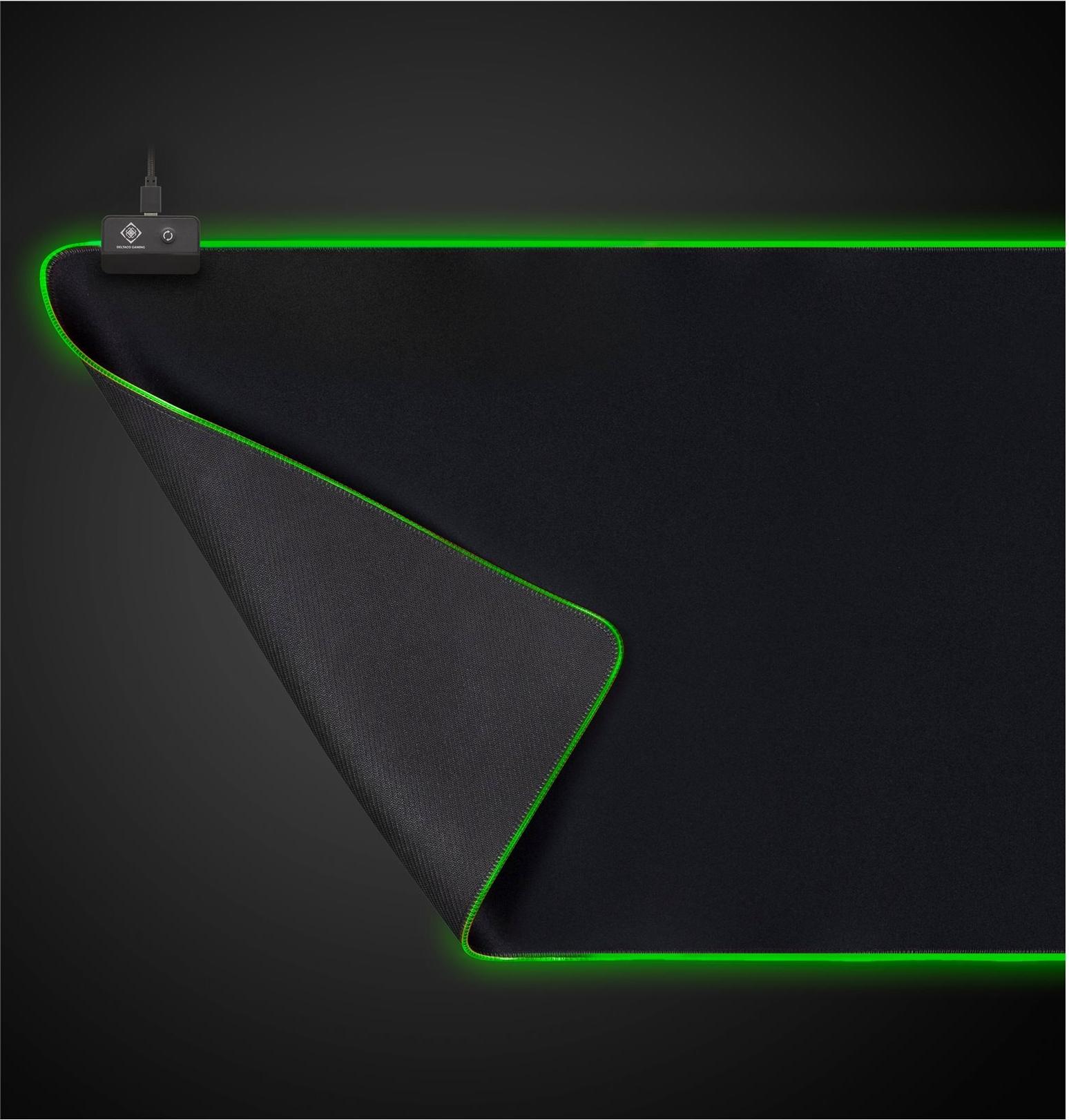 DELTACO GAMING GAM-079 90 cm x 36 cm RGB Mauspad Schwarz