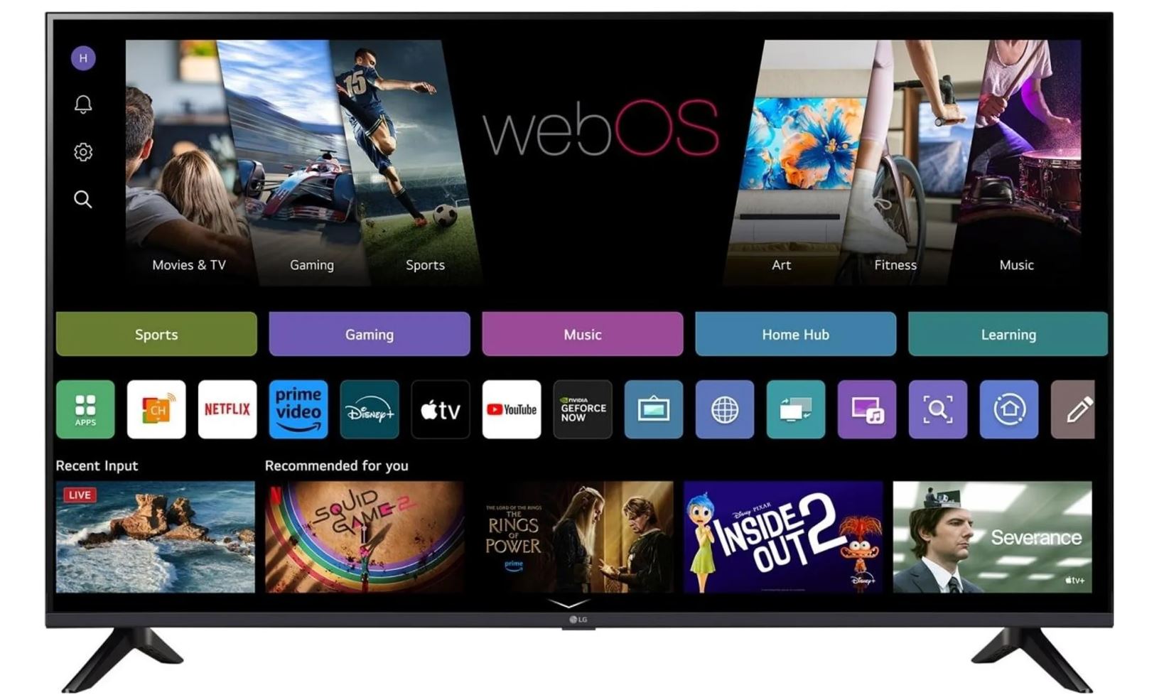 LG 65UA73003LA 65" UHD 4K Smart-TV LED WebOS WLAN Schwarz