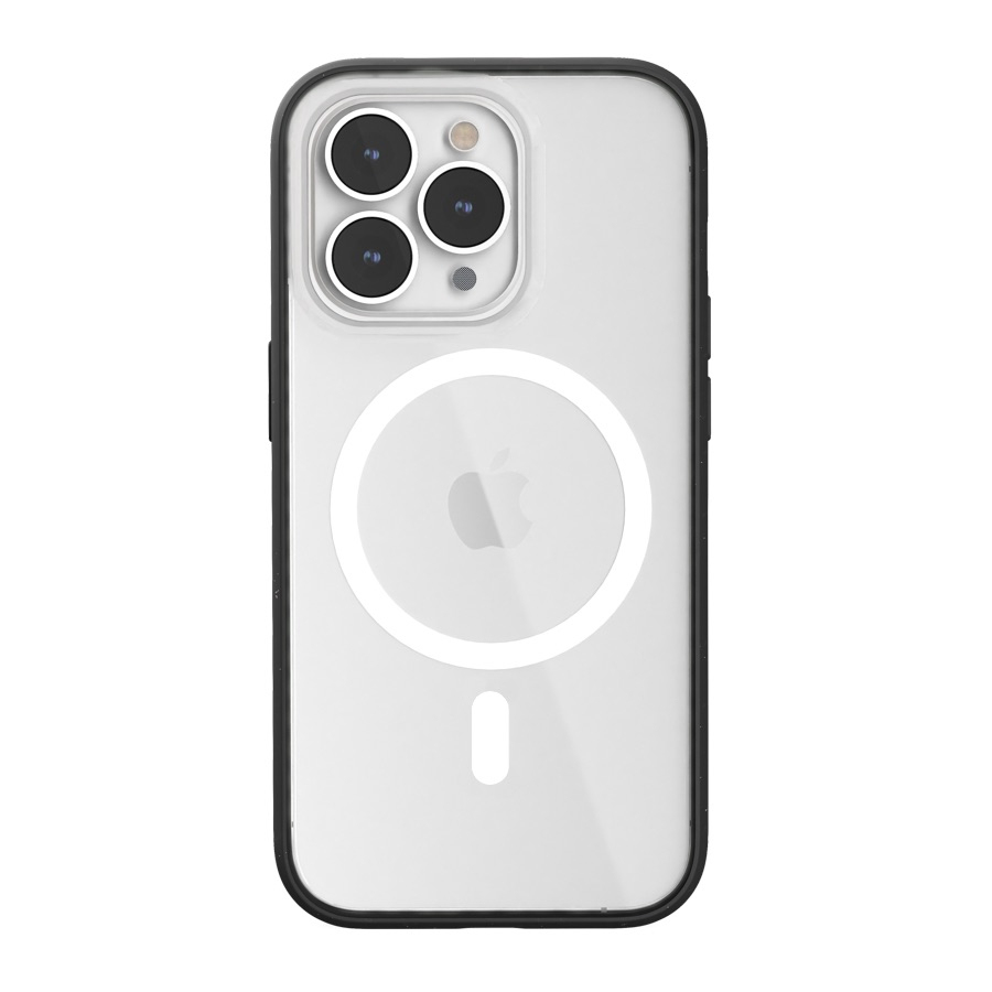 Woodcessories ECO640 Handy-Schutzhülle für iPhone 14 Pro 6,1" Schwarz Transparent