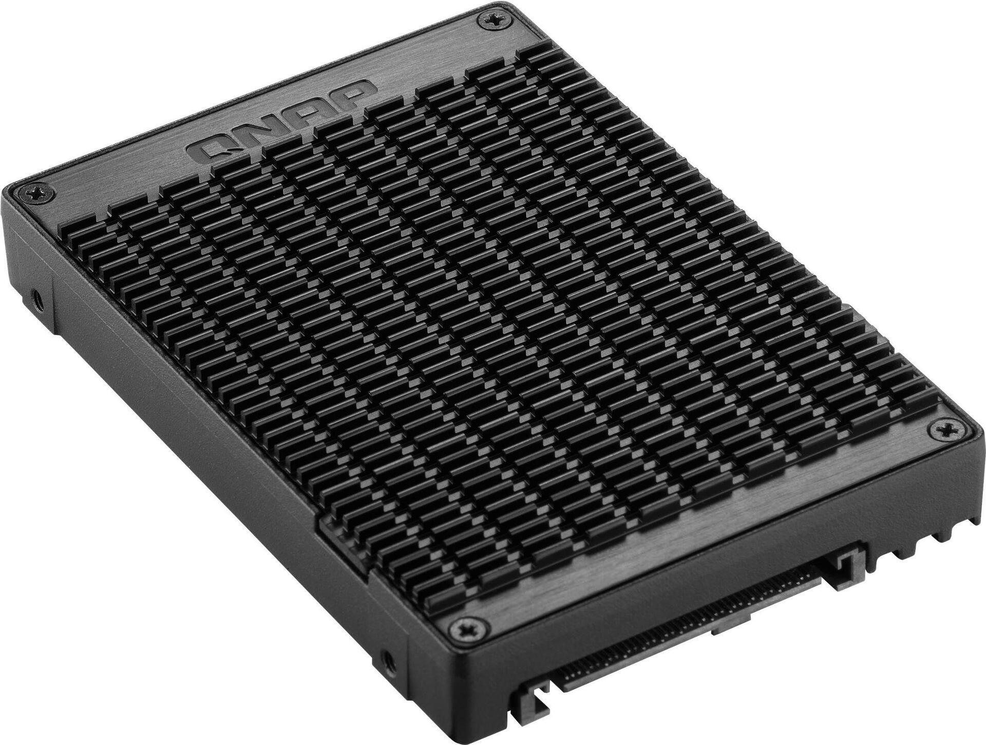 QNAP QDA-UMP4 U.2 auf M.2 NVMe SSD Adapter PCIe 4.0 x4 Schwarz