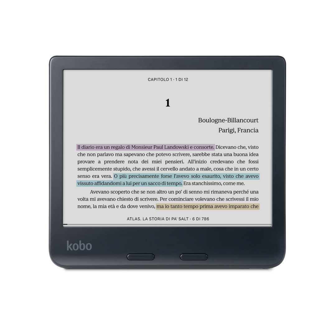Kobo Libra Colour 7" eBook-Reader 32 GB Schwarz inkl. Kobo Stylus 2