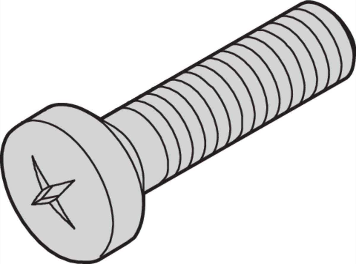 SCHROFF SCREW POSIPAN M4X10MM(100PC) - Rack-Zubehör (21100513)