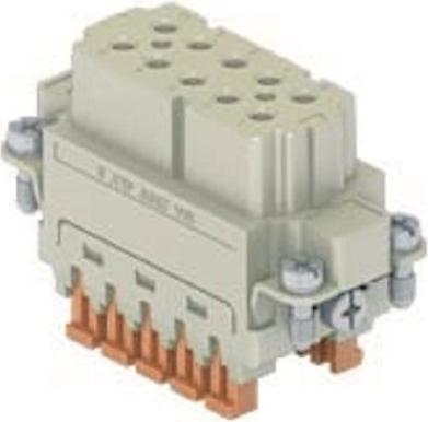 ILME Buchseneinsatz Gr.49.16 CSAHF 10 10P+PE Silber SQUICH 16A 250V 1 (CSAHF10)