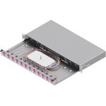 ZVK LSB1B224 LWL-Spleißgehäuse Basic 1HE 12x LC-Duplex Standard OM4 ausziehbar (LSB1B224)