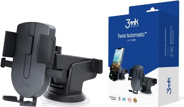 3MK Twist Automatic Car Holder Passive Halterung Handy/Smartphone Schwarz (5903108450393)