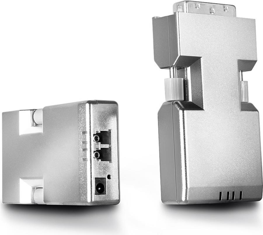 Lindy Fibre Optic DVI-D Single Link Extender 1500 m LC Single-Mode Silber