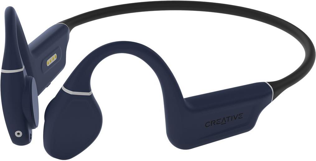Creative Outlier Free Pro+ Open-Ear Kopfhörer Bluetooth 5.3 Mitternachtsblau, Mattschwarz