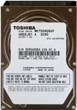 Toshiba HDD 1TB SATA II Schnittstelle: S-ATA 2/ Kapazität: 1000 GB/ 5400 U/min/ Cache: 8 MB/ Formfaktor: 2,5 (MK1059GSM)