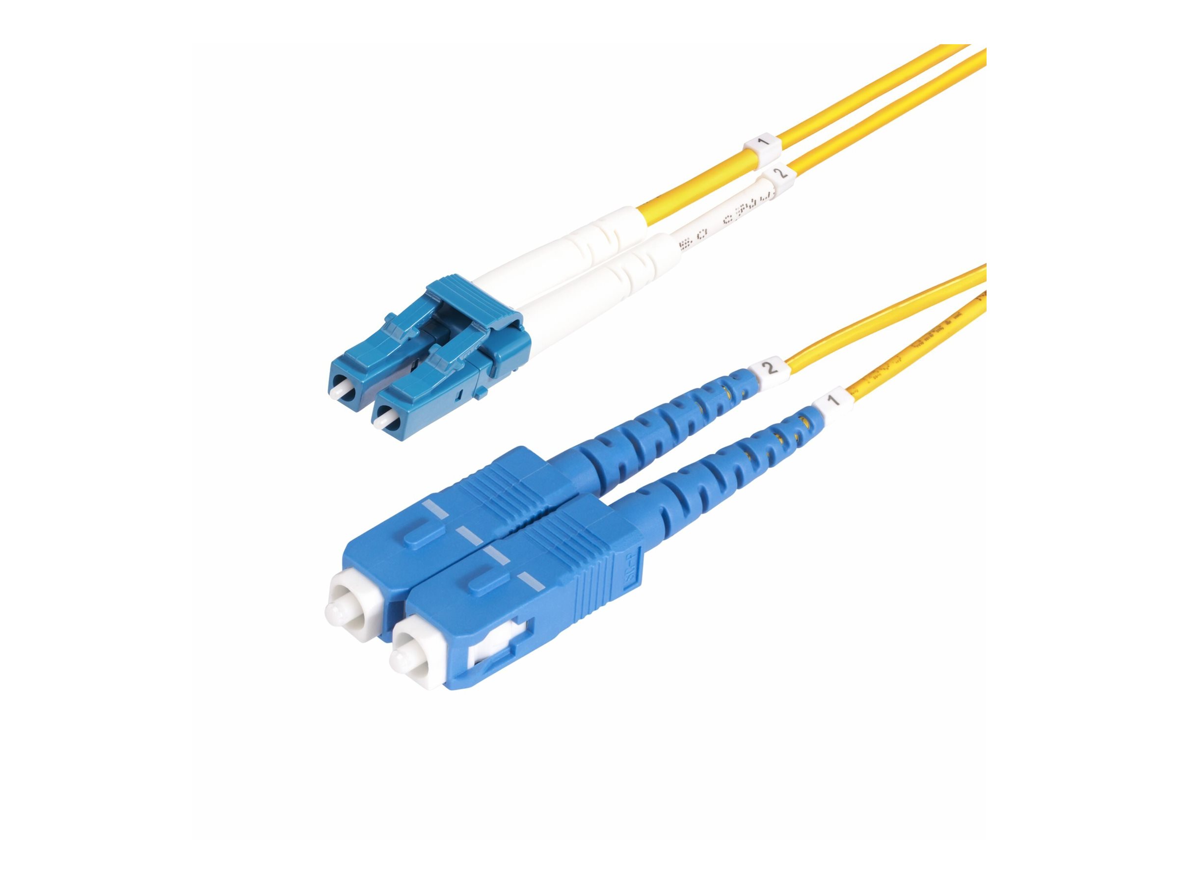 StarTech.com SMDOS2LCLC15M 15 m LC/UPC OS2 Single-Mode Glasfaserkabel Gelb