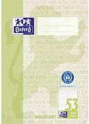 Oxford Vokabelheft "Recycling", DIN A5, 2 Spalten, 32 Blatt 90 g/qm seidenglattes Recycling Papier ohne Durchscheinen - 1 Stück (400159441)
