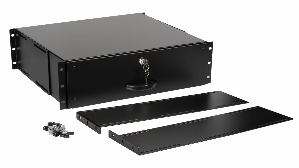 Equip Schublade 19" 3U abschließbar EZD-3-B Schwarz