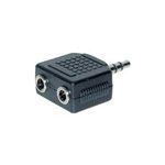 Audio Y-Adapter 3,5mm Klinke Stecker / 2 x 3,5mm Klinke Buchse, Good Connections® (AD-352BU)