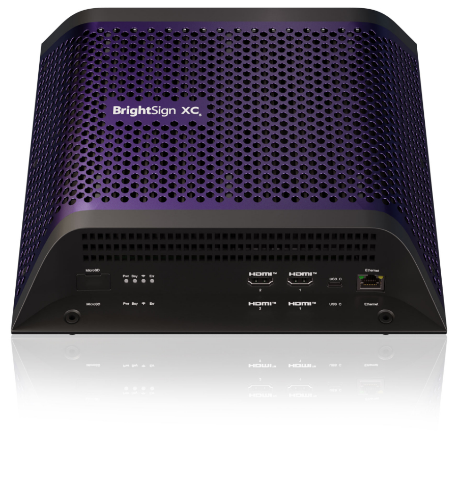 BrightSign XC5 XC2055 Digital Signage Player 8K Violett