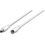 Goobay DC-Verlängerungskabel 10 m weiß - mit Hohlstecker 5.5 x 2.1 mm (76677)