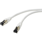 Renkforce RF-7106490 RJ45 Netzwerk Patchkabel CAT 8.1 S/FTP 1.00 m Weiß 1 St. (RF-7106490)