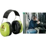 3M Peltor Optime III Kapselgehörschutz H540AV, grün Dämmwert: SNR = 35 dB, schlankes Profil, Doppelgehäuse - 1 Stück (H540AV)