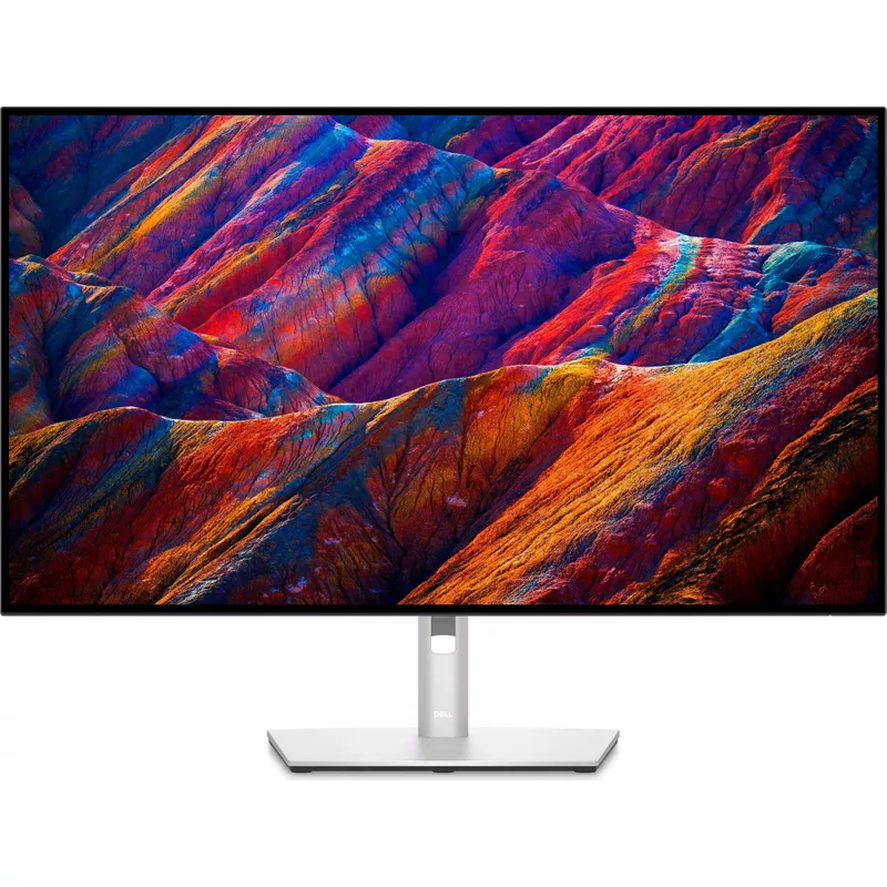 DELL UltraSharp U3223QE 80 cm (31.5 Zoll) 3840 x 2160 Pixel 4K Ultra HD LCD Silber [Energieklasse F] (DELL-U3223QE) (geöffnet)