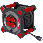 Sygonix SY-10236126 Kabeltrommel Schwarz Schutzkontakt-Stecker (SY-10236126)