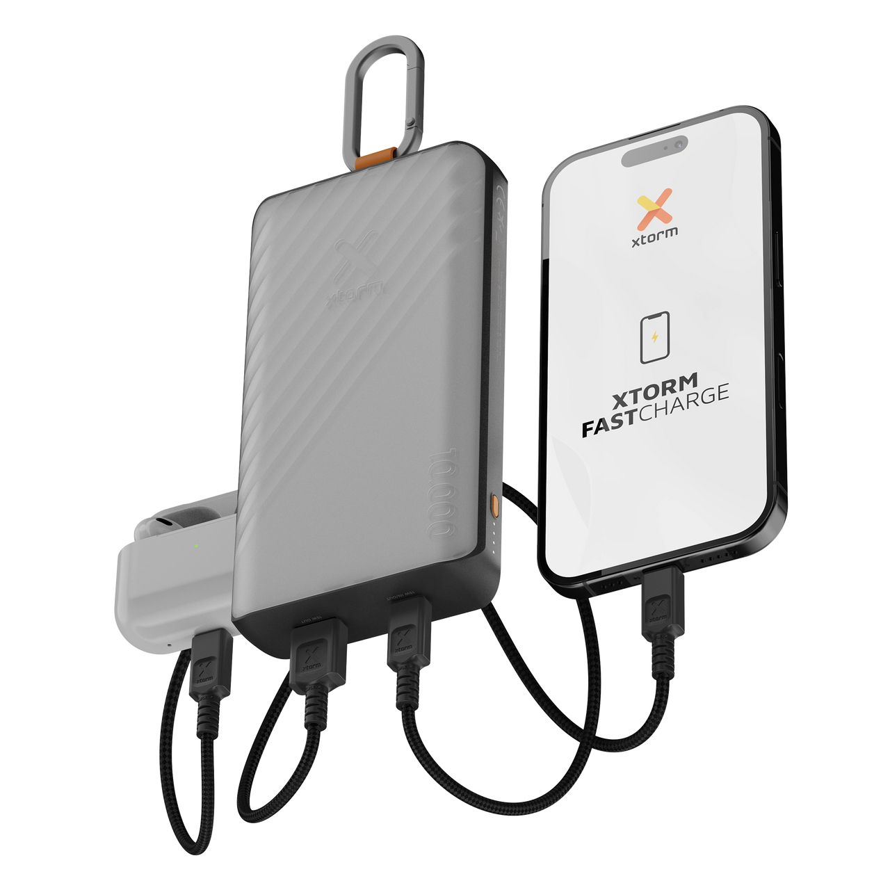 Xtorm Go2 Series Solar Powerbank 10.000 mAh 15W USB-C USB-A Schwarz
