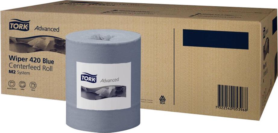TORK Starke Mehrzweck-Papierwischtücher Blau M2 128207 (128207)