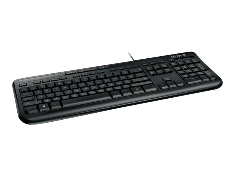 Microsoft Wired Keyboard 600 QWERTY GB-Layout USB Schwarz