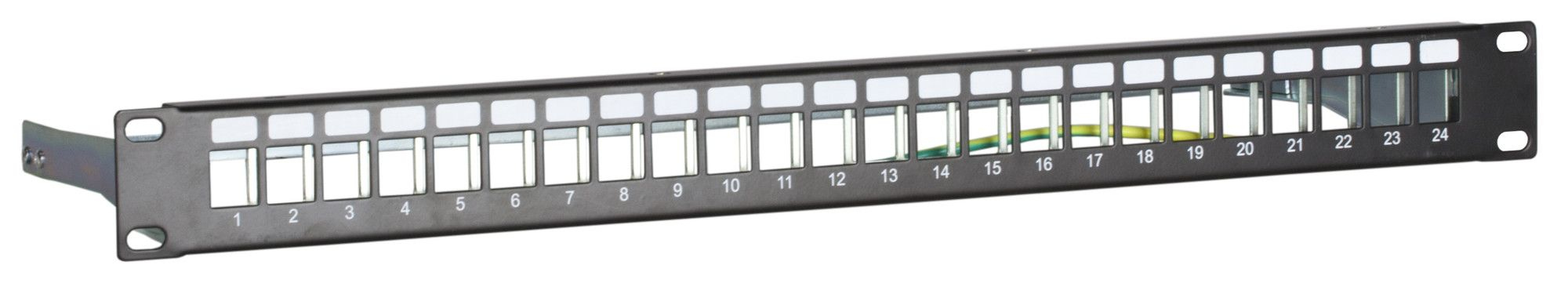 DSIT DS-Patch-24STP 24-Port Keystone Patchpanel S/UTP (STP) 1U Schwarz