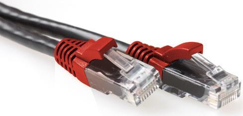 ADVANCED CABLE TECHNOLOGY Black 3 meter U/UTP CAT6A patch cable cross with RJ45 connectors