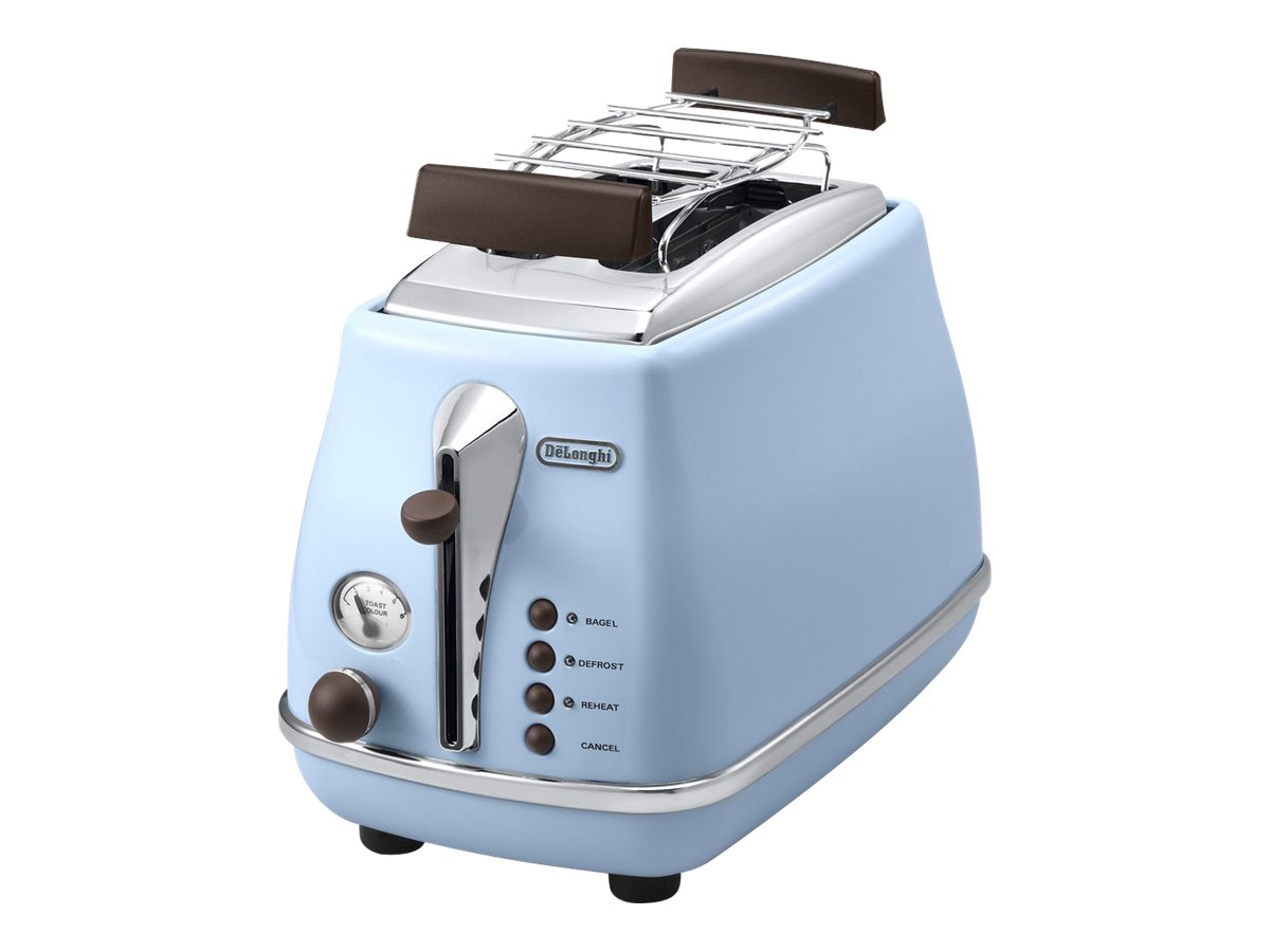 De'Longhi Icona Vintage CTOV 2103.AZ Toaster 2 Scheiben Himmelblau