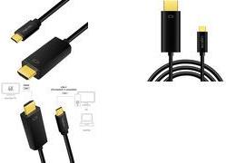 LogiLink USB-C HDMI Anschlusskabel, 1,8 m, schwarz USB-C 3.1 