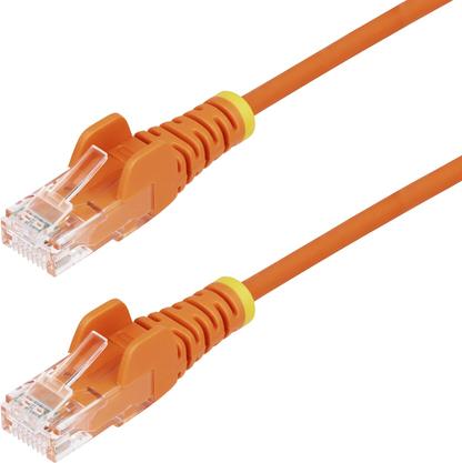 StarTech.com 50cm Orange Slim CAT6 Ethernet Cable, Snagless, 28AWG, LSZH (N6PAT50CMORS)
