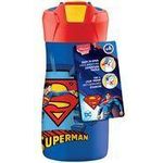 Maped PICNIK Trinkflasche SUPERMAN, 0,43 l, blau/rot Korpus aus Edelstahl mit SUPERMAN-Motiv, Trinkhalm kommt - 1 Stück (871233)