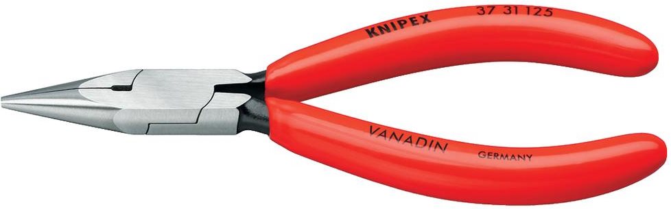 Knipex 37 31 125 Elektronik- u. Feinmechanik Flachrundzange Gerade 125 mm