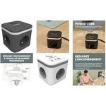 Fellowes Steckdosenwürfel Power Cube, Typ E, schwarz (100137169)