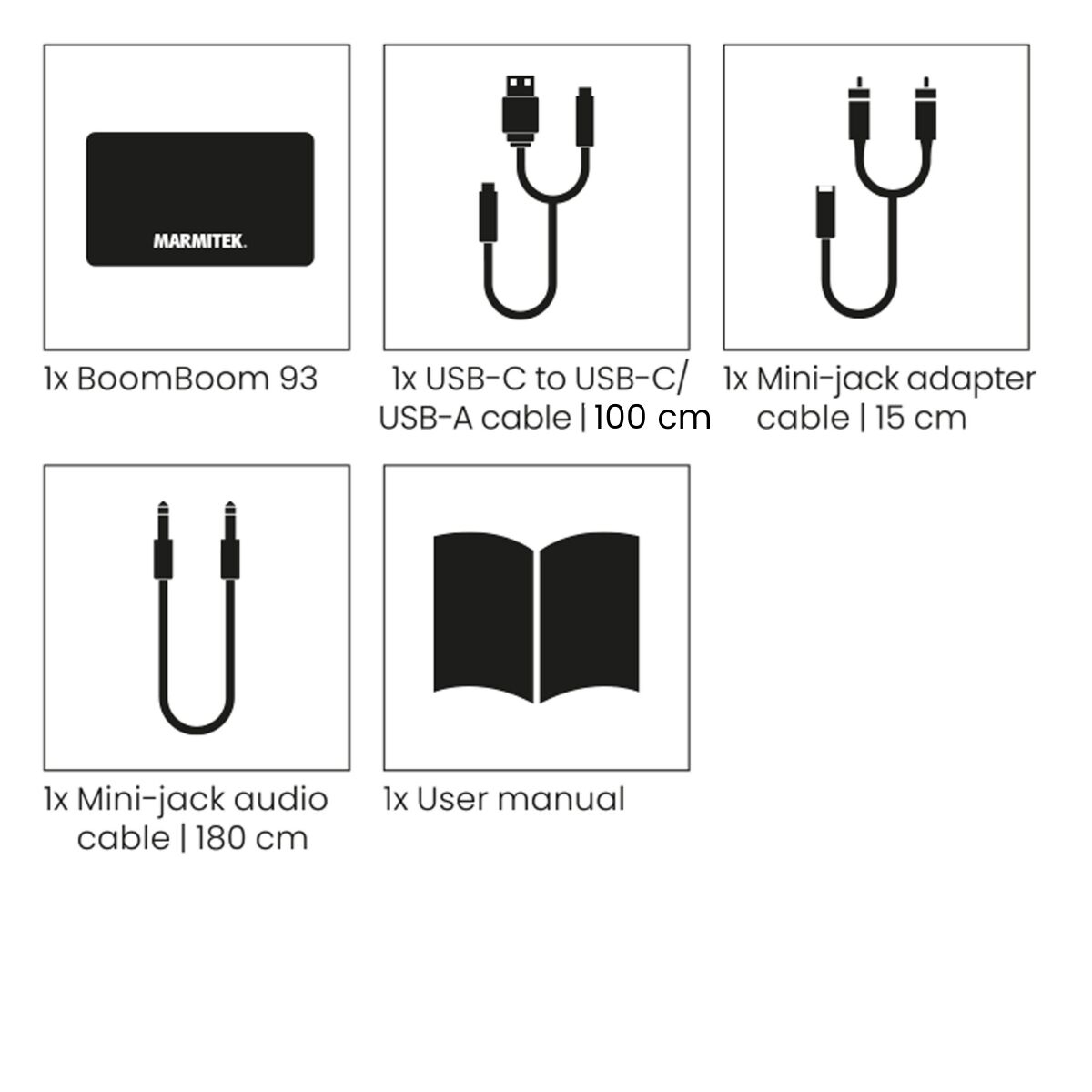 Marmitek BoomBoom 93 Bluetooth Audioempfänger aptX NFC 30 m Schwarz