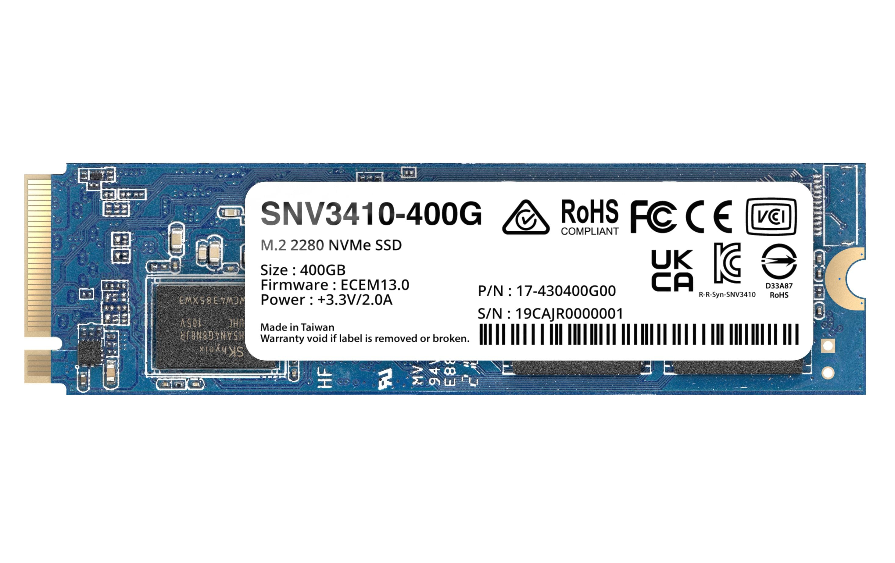 Synology SNV3410 400 GB M.2 2280 NVMe SSD