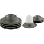 APS Eierbecher EGGY, aus Melamin, grau, 4er Set Durchmesser: 85 mm, Höhe: 20 mm, spülmaschinengeeignet - 1 Stück (85296)