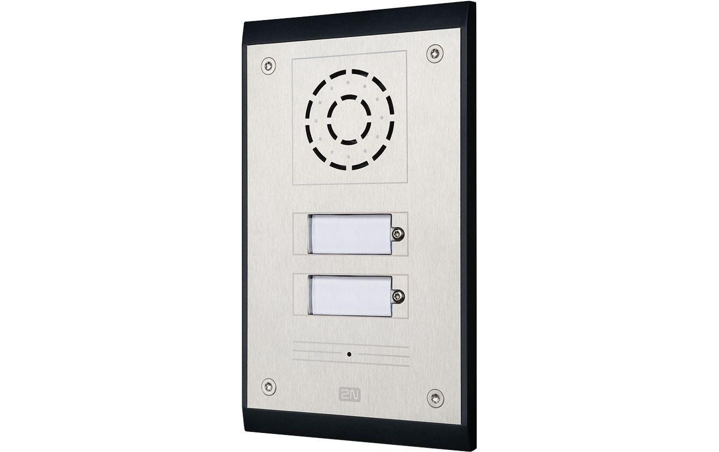 2N IP Uni 2 Ruftasten IP-Intercom-Station Schwarz - Silber