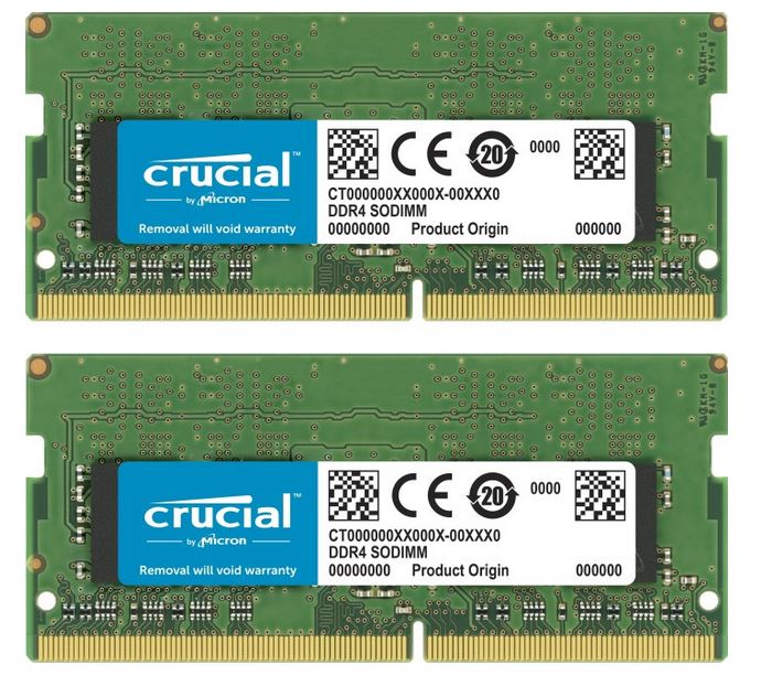 Crucial DDR4 16 GB: 2 x 8 GB (CT2K8G4SFS824A)